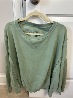 American Eagle Outfitters Sage Green Boxy Sweatshirt